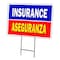 Signmission Insurance Aseguranza Yard Sign & Stake outdoor plastic coroplast window, C-1216 Insurance Aseguranza C-1216 Insurance Aseguranza - alternate 1